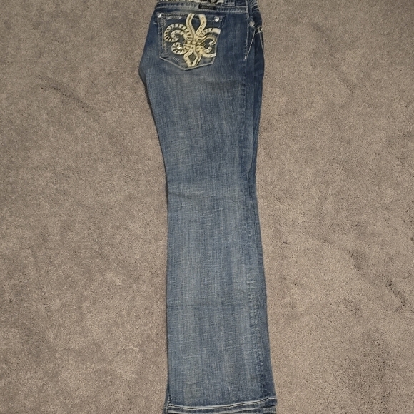 Women's MISS ME Jeans with Embroidered Pocket - Picture 1 of 4